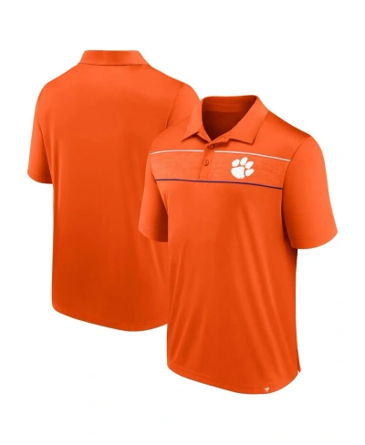 Fanatics Men's  Orange Clemson Tigers Defender Polo Shirt