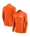Fanatics Men's  Orange Clemson Tigers Underdog Mindset Quarter-zip Top In Orange