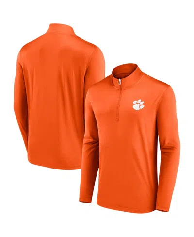 Fanatics Men's  Orange Clemson Tigers Underdog Mindset Quarter-zip Top