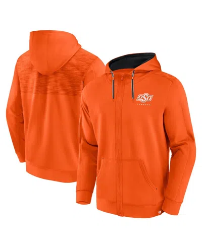 Fanatics Men's  Orange Oklahoma State Cowboys Power Index Full-zip Hoodie