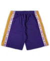 Fanatics Men's  Branded Purple, Gold Los Angeles Lakers Big And Tall Tape Mesh Shorts In Purple,gold