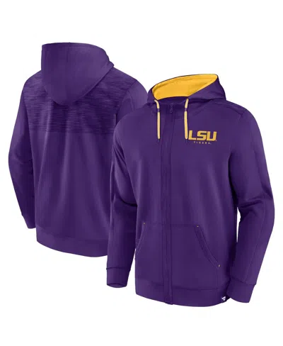 Fanatics Men's  Purple Lsu Tigers Power Index Full-zip Hoodie