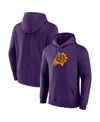 Fanatics Branded Purple Phoenix Suns Icon Primary Logo Fitted Pullover Hoodie In Purple