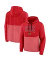 Fanatics Men's  Red Chicago Blackhawks Successful Tri-blend Pullover Hoodie In Red