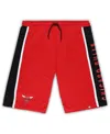 Fanatics Men's  Red Chicago Bulls Big And Tall Referee Iconic Mesh Shorts In Red