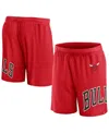 Fanatics Branded Red Chicago Bulls Free Throw Mesh Shorts In Red