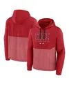 Fanatics Men's  Red Chicago Bulls Successful Tri-blend Pullover Hoodie In Red