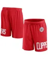 Fanatics Branded Red Chicago Bulls Free Throw Mesh Shorts In Red