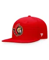 Fanatics Branded Red Ottawa Senators Core Primary Logo Fitted Hat In Red