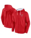Fanatics Men's  Red Wisconsin Badgers Power Index Full-zip Hoodie In Red