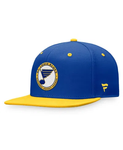 Fanatics Men's  Royal Distressed St. Louis Blue Distresseds Heritage Vintage-like Retro Fitted Hat