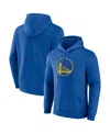 Fanatics Branded  Royal Golden State Warriors Primary Logo Pullover Hoodie In Royal