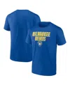 Fanatics Men's  Royal Milwaukee Brewers Close Victory T-shirt In Royal