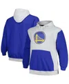 Fanatics Men's  Royal, Silver Golden State Warriors Big And Tall Primary Arctic Pullover Hoodie In Royal,silver