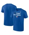 Fanatics Branded Royal Toronto Blue Jays 2023 Postseason Locker Room Big & Tall T-shirt In Royal