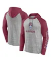 Fanatics Men's  Steel Colorado Rapids Deflection Raglan Pullover Hoodie In Steel
