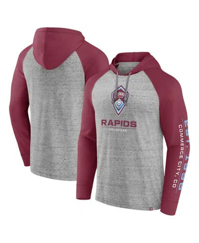 Fanatics Men's  Steel Colorado Rapids Deflection Raglan Pullover Hoodie