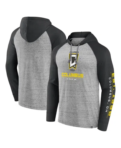 Fanatics Men's  Steel Columbus Crew Deflection Raglan Pullover Hoodie