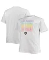 Fanatics Men's  White Las Vegas Raiders Big And Tall City Pride T-shirt In White