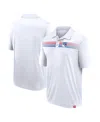 Fanatics Branded White New York Rangers Victory For Us Interlock Polo In White