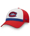 Fanatics Branded White/red Montreal Canadiens Breakaway Current Jersey Flex Hat In White,red