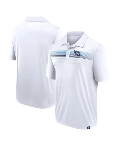 FANATICS MEN'S FANATICS WHITE TENNESSEE TITANS VICTORY FOR US INTERLOCK POLO SHIRT