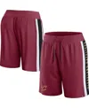 Fanatics Men's  Wine Cleveland Cavaliers Referee Iconic Team Mesh Shorts In Wine