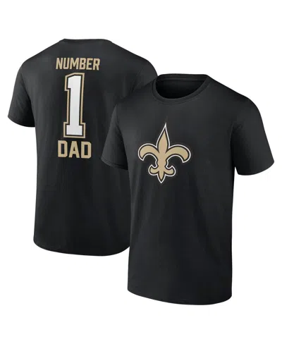 Fanatics Men's Black New Orleans Saints Father's Day T-shirt