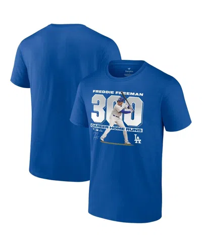 Fanatics Men's Freddie Freeman Royal Los Angeles Dodgers 300 Career Home Runs T-shirt
