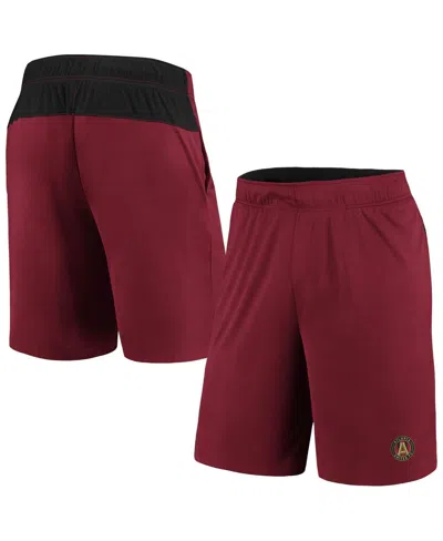 Fanatics Men's Garnet Atlanta United Fc Primary Logo Shorts In Garnet,black