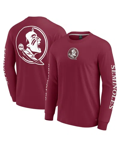 Fanatics Men's Garnet Florida State Seminoles Strive Long Sleeve T-shirt In Brown