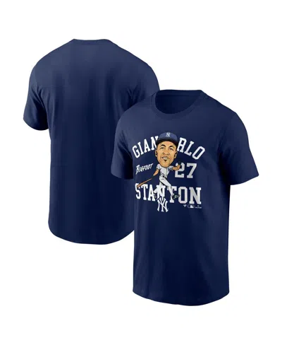 Fanatics Men's Giancarlo Stanton Navy New York Yankees Hometown Caricature T-shirt In Blue