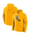 Fanatics Men's Gold Grambling Tigers Primary Logo Pullover Hoodie In Gold