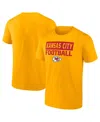 Fanatics Men's Gold Kansas City Chiefs Serve T-shirt In Yellow