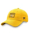 Fanatics Men's Gold Nashville Predators Authentic Pro Prime Adjustable Hat