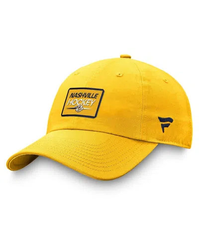 Fanatics Men's Gold Nashville Predators Authentic Pro Prime Adjustable Hat