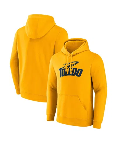Fanatics Men's Gold Toledo Rockets Primary Logo Pullover Hoodie In Yellow