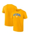 Fanatics Men's Gold West Virginia Mountaineers Core T-shirt In Gold