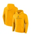 Fanatics Men's Gold William Mary Tribe Primary Logo Pullover Hoodie In Yellow