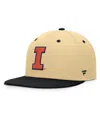 Fanatics Men's Gold/black Illinois Fighting Illini Balance Fitted Hat In Brown