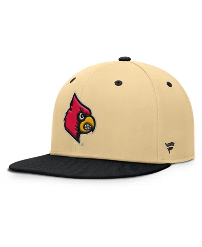 Fanatics Men's Gold/black Louisville Cardinals Balance Fitted Hat In Multi