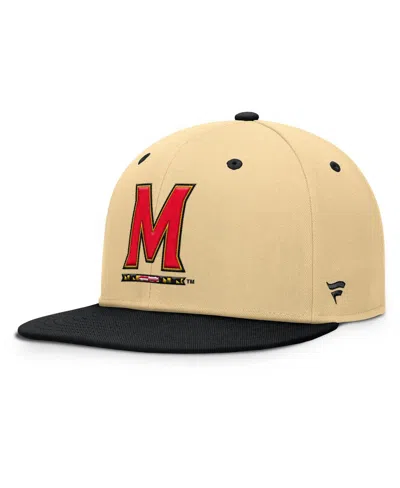 Fanatics Men's Gold/black Maryland Terrapins Balance Fitted Hat In Neutral