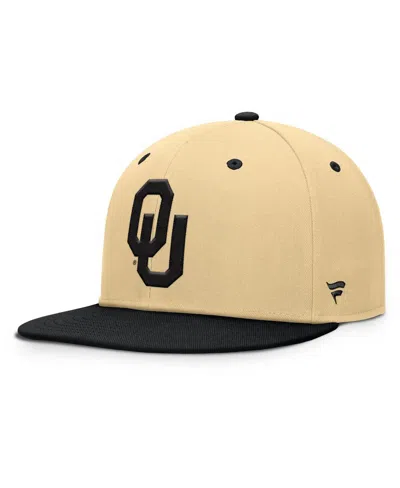 Fanatics Men's Gold/black Oklahoma Sooners Balance Fitted Hat In Multi