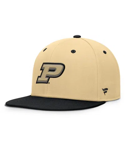 Fanatics Men's Gold/black Purdue Boilermakers Balance Fitted Hat In Neutral