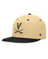Fanatics Men's Gold/black Virginia Cavaliers Balance Fitted Hat In Brown