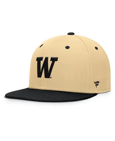 Fanatics Men's Gold/black Washington Huskies Balance Fitted Hat In Multi
