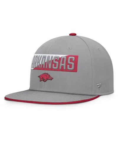 Fanatics Men's Gray Arkansas Razorbacks Duo Snapback Hat