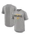 Fanatics Men's Gray Boston Bruins 2024 Stanley Cup Playoffs Authentic Pro T-shirt In Gray,gray