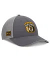 Fanatics Men's Gray Boston Bruins Authentic Pro Home Ice Trucker Adjustable Hat In Gray