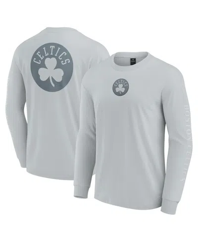 Fanatics Men's Gray Boston Celtics Elements Strive Long Sleeve T-shirt